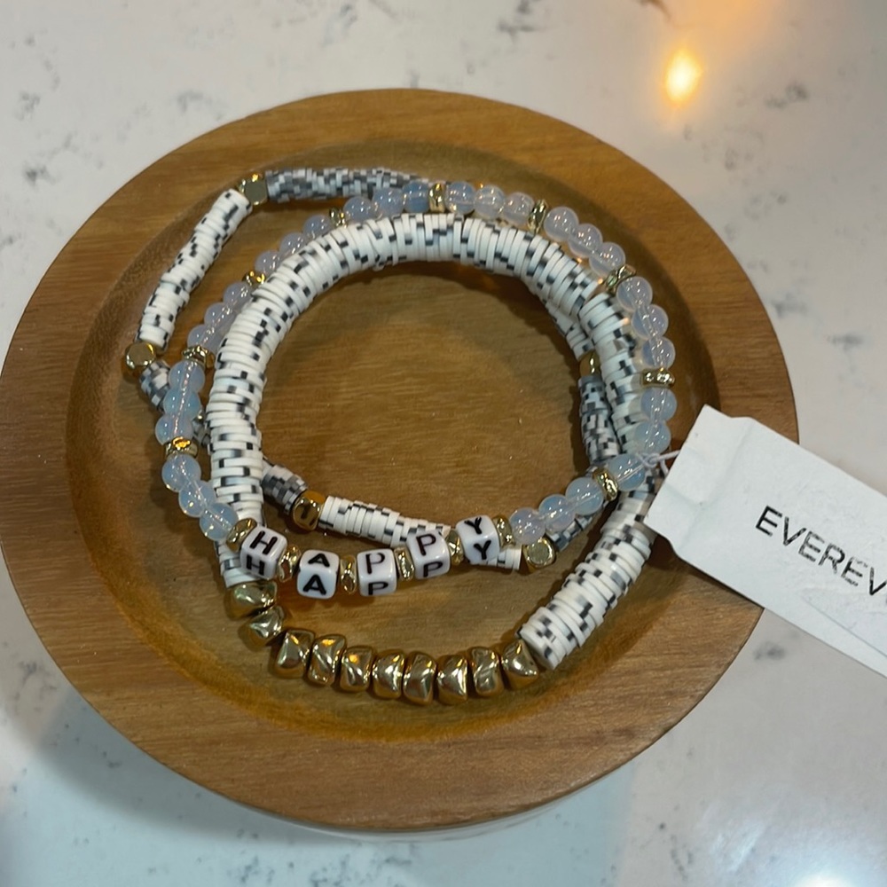 Evereve - HAPPY bracelet trio